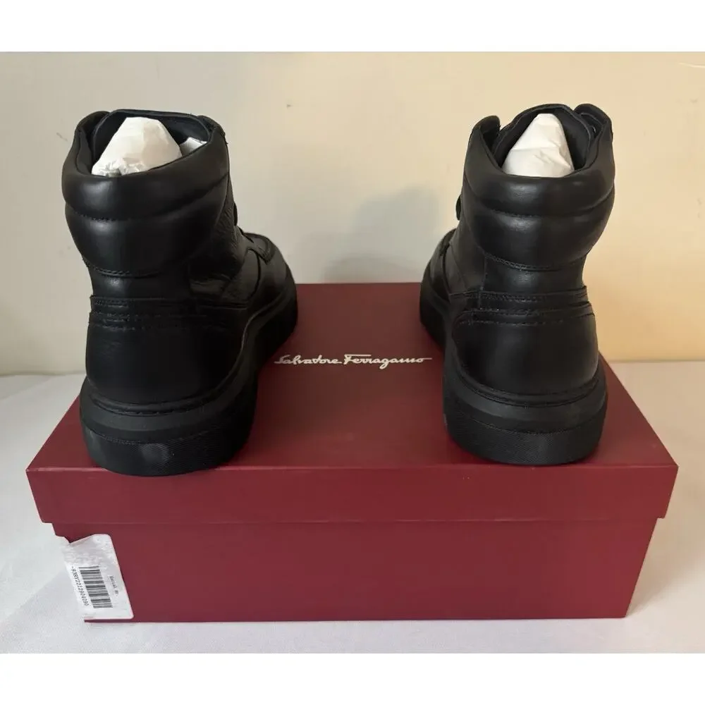 NIB Salvatore Ferragamo ‘Cassina’ Lace-Up Boot High-Top Sneakers Size 12 $995.00